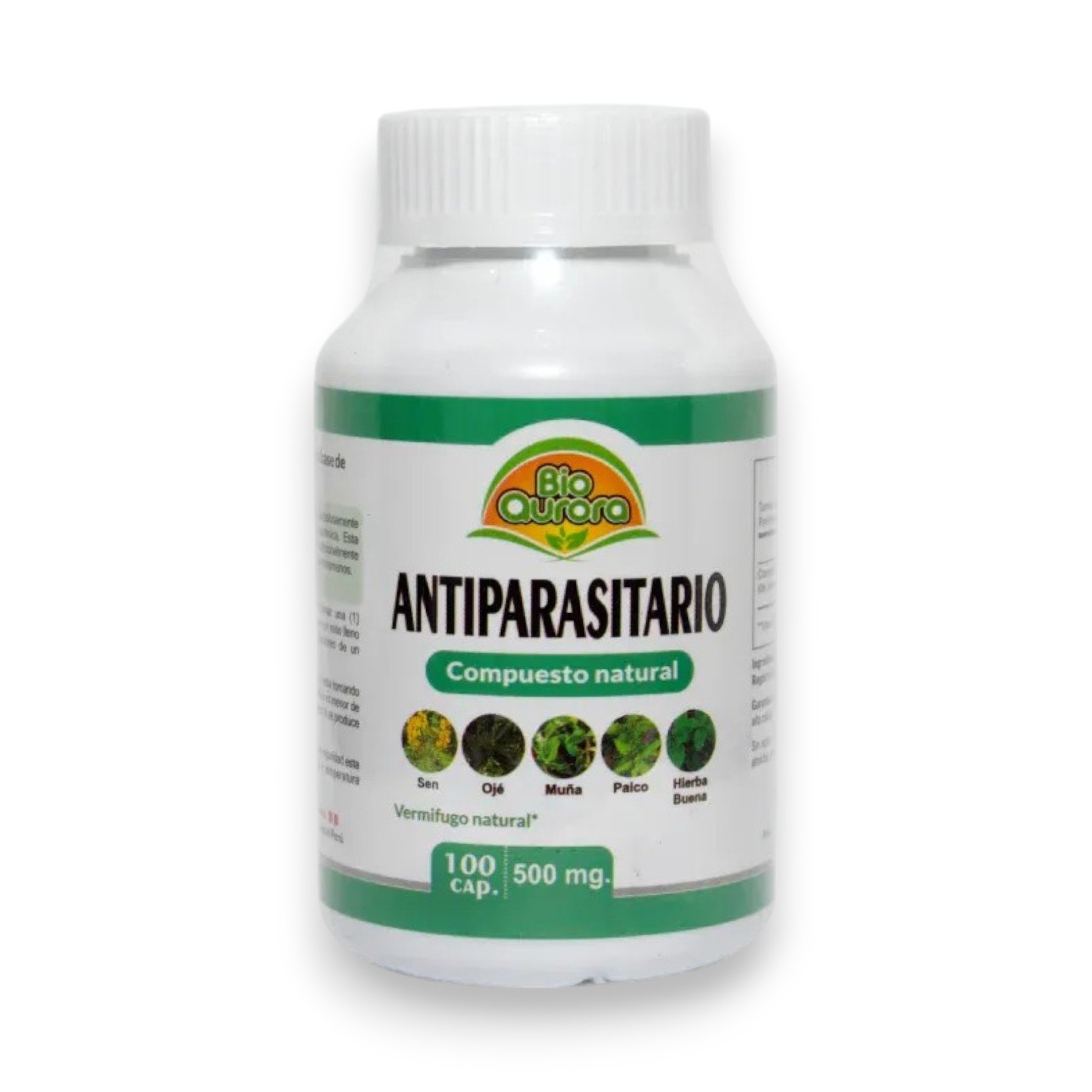 ANTIPARASITARIO 500 MG x 100 CAPS - BIO AURORA - Imagen 2