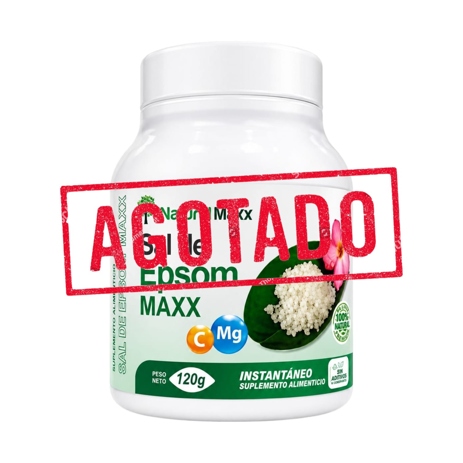 Sal de epsom (sulfato de magnesio) 120gr - NATURALMAXX