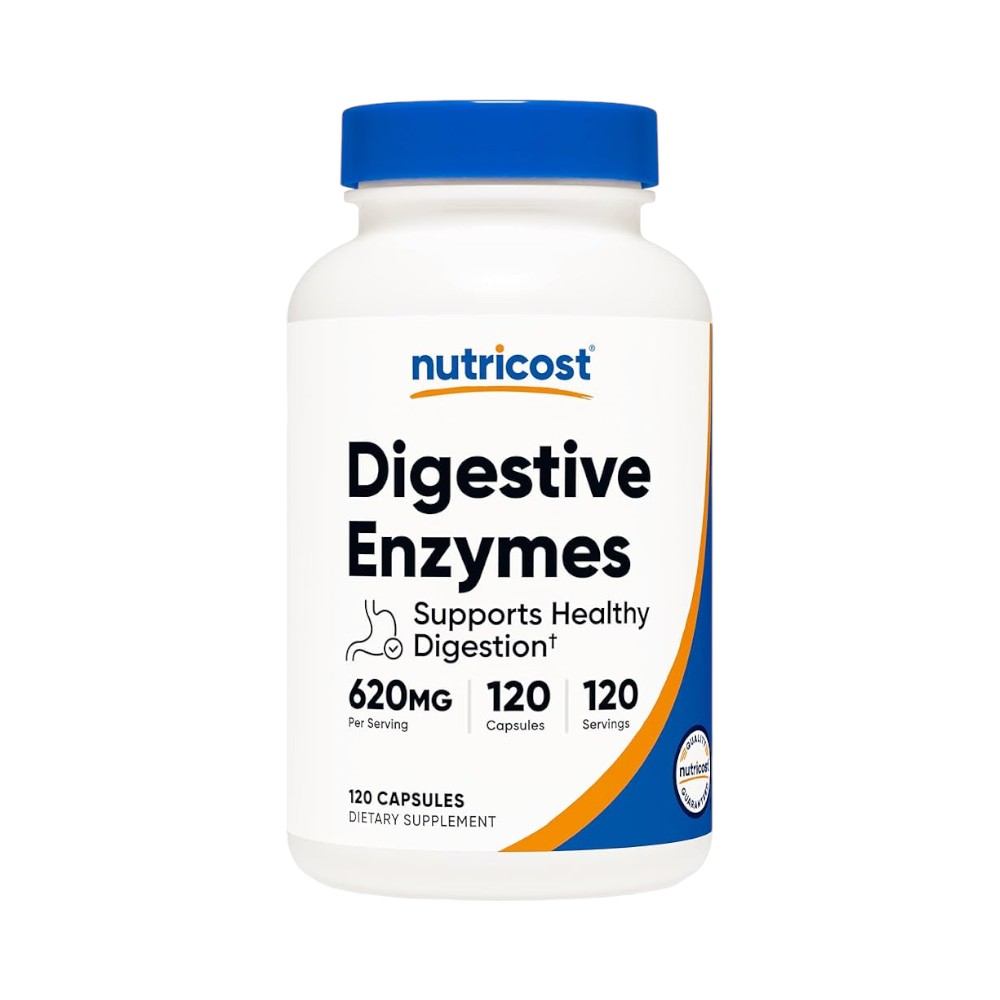 ENZIMAS DIGESTIVAS 620 MG x 120 CAPS - NUTRICOST