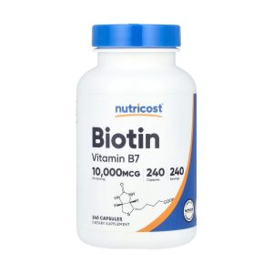 BIOTINA (vitamina B7) 10.000 MCG x 240 CAPS - NUTRICOST