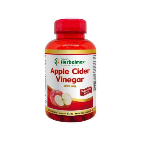APPLE CIDER VINAGRE 1100 mg X 120 CAPS - HERBALMAX - Imagen 2