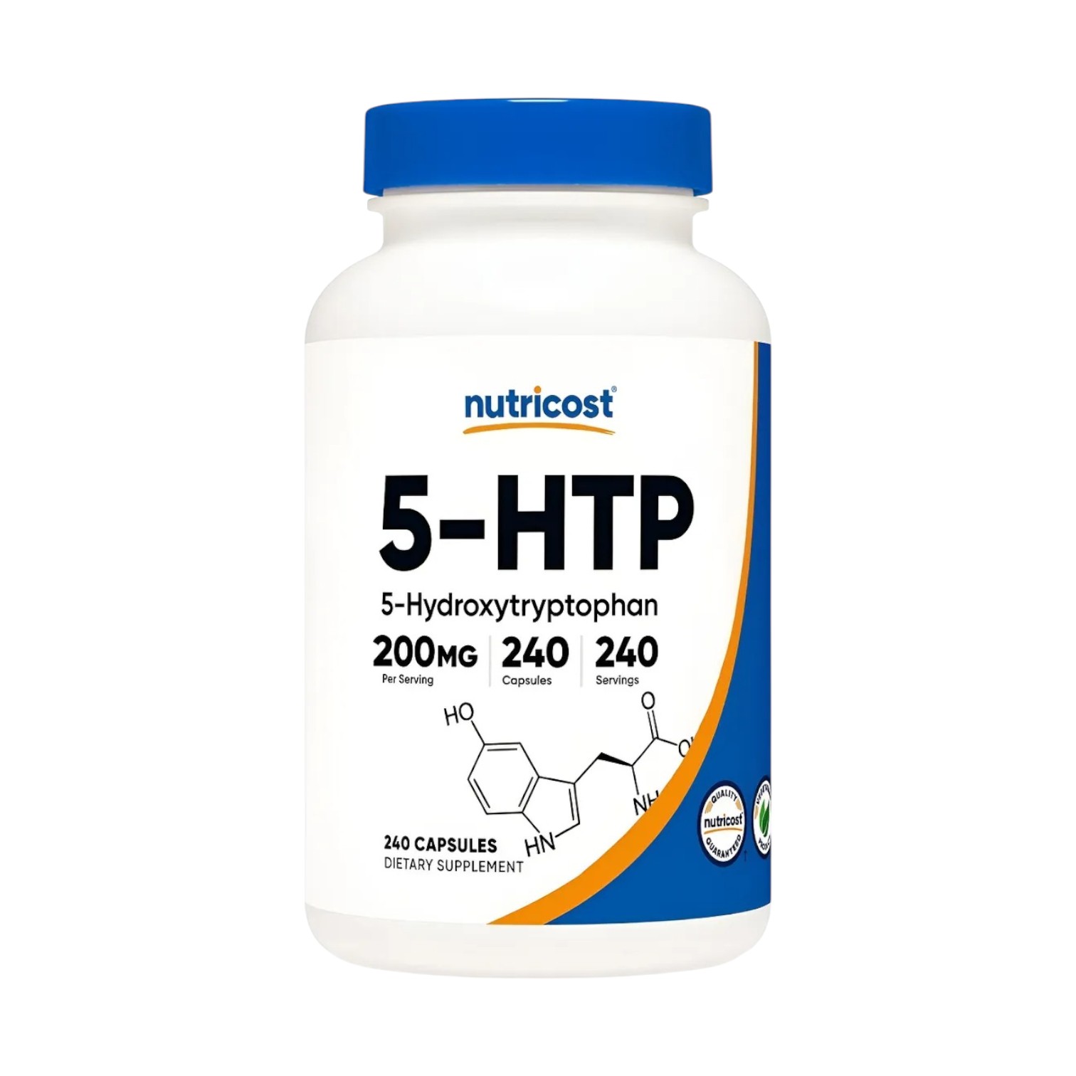 5-HTP (5-hydroxytryptophan) 200 MG x 240 CAPS - NUTRICOST - Imagen 3