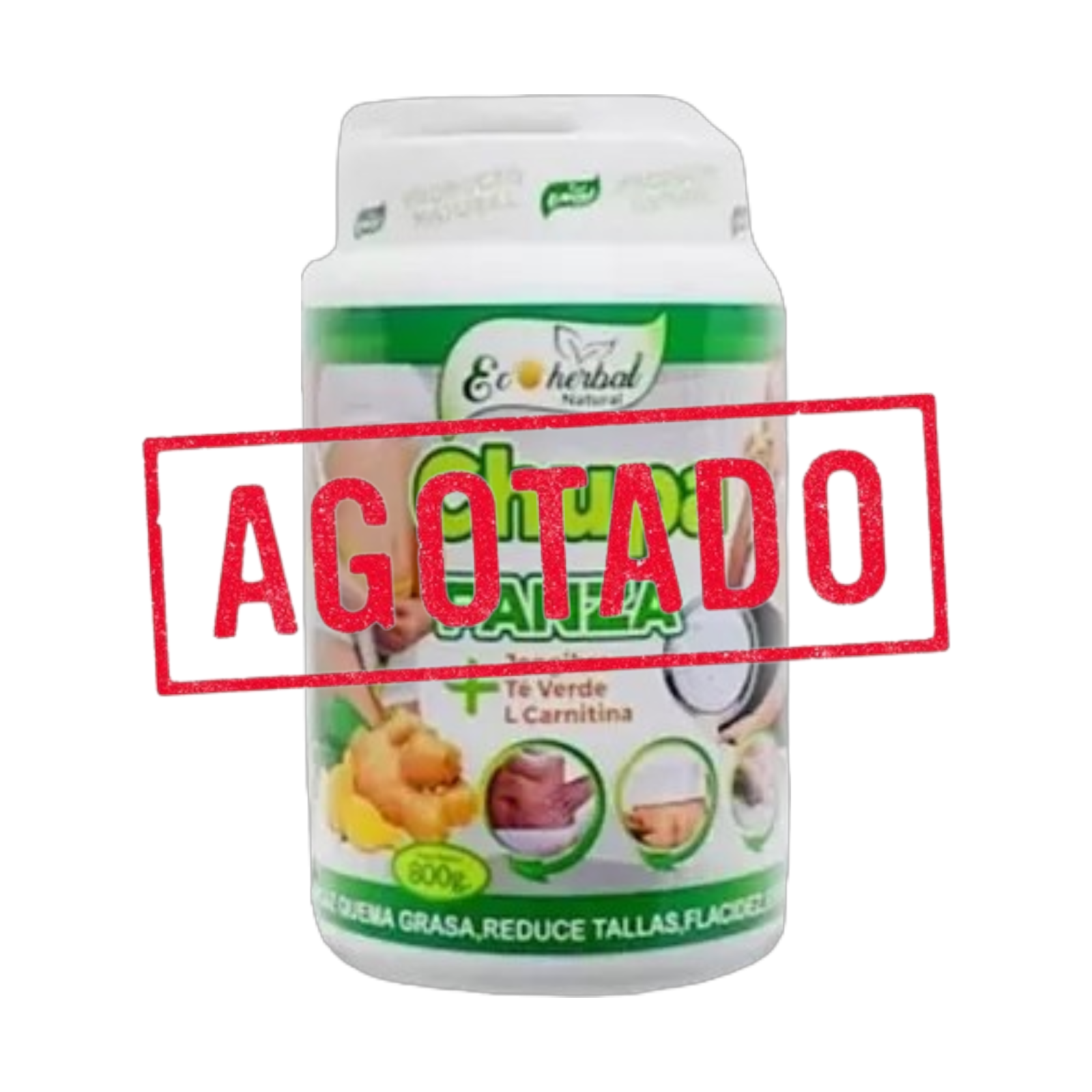 Chupapanza + Jengibre, te verde y L-carnitina 800gr - Ecoherbal Natural