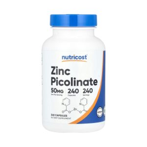 ZINC PICOLINATE (Picolinato de Zinc) 50 MG x 240 CAPS - NUTRICOST