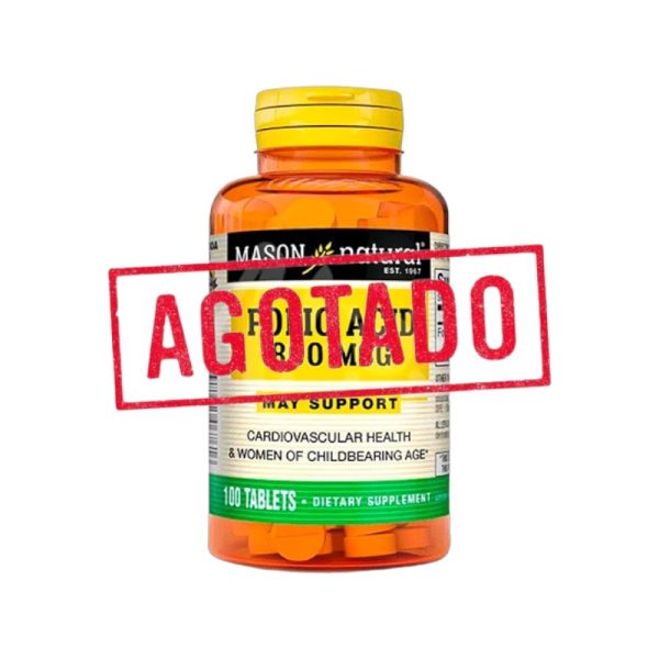 FOLIC ACID 800 MCG x 100 TABLETS - MASON NATURAL