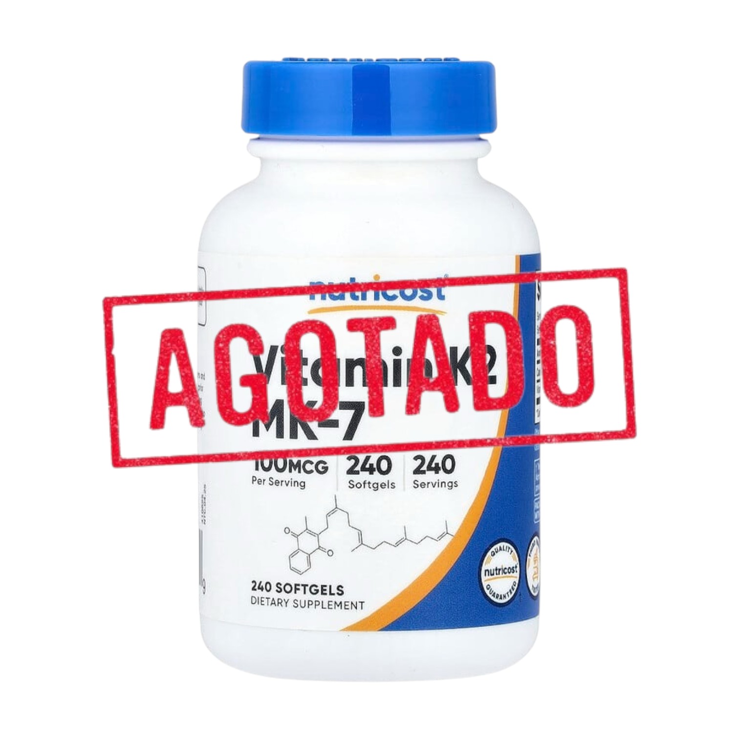 VITAMIN K2 (MK-7) 100 MCG x 240 CAPS - NUTRICOST