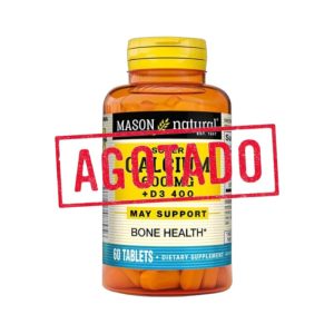 CALCIUM 600 MG (D3 400) x 60 TABLETS - MASON NATURAL