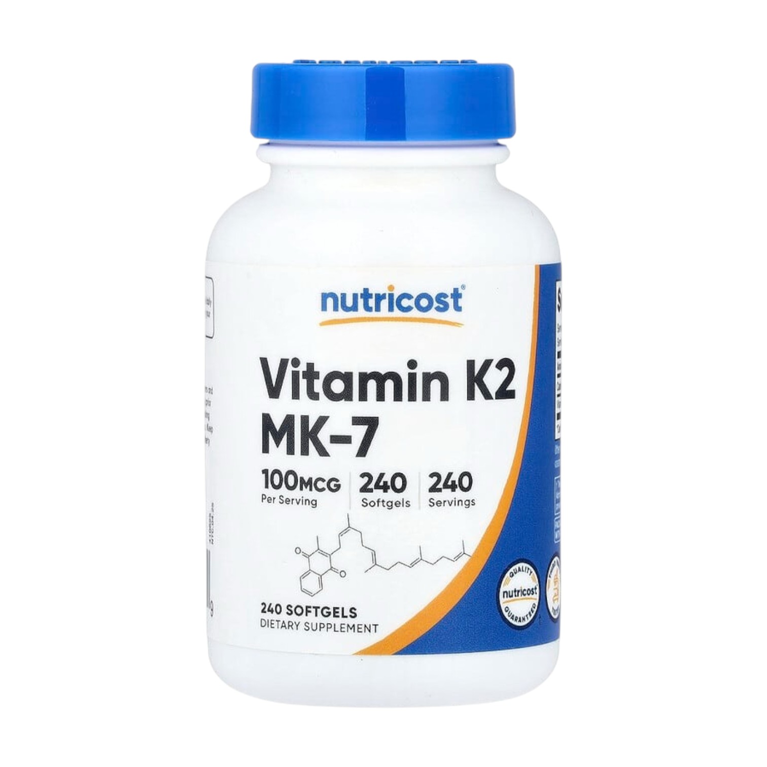 VITAMIN K2 (MK-7) 100 MCG x 240 CAPS - NUTRICOST - Imagen 3