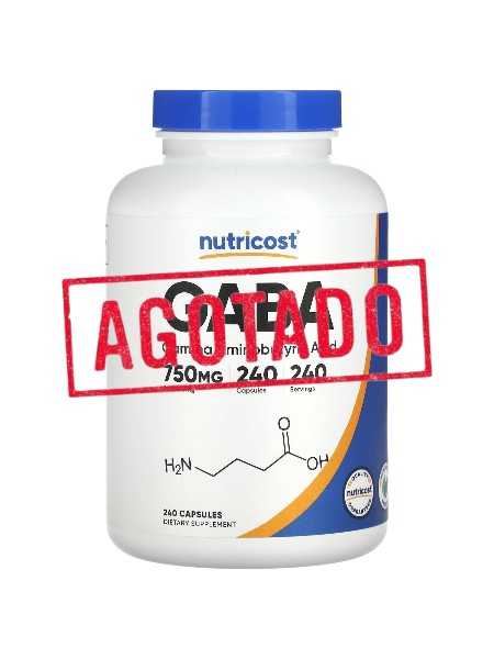 GABA (Ácido Gamma Aminobutírico) 750 MG x 240 CAPS - NUTRICOST