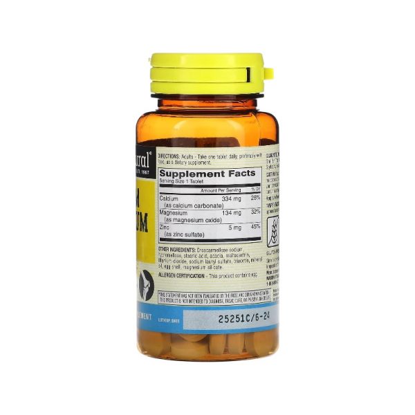 CALCIO MAGNESIO y ZINC x 100 TABLETS - MASON NATURAL - Imagen 3