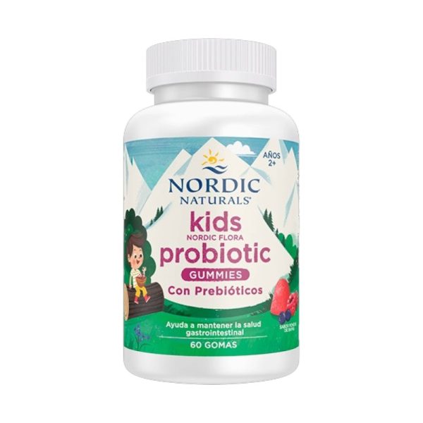 KIDS NORDIC FLORA PROBIOTIC GUMMIES x 60 UND - NORDIC NATURALS - Imagen 2