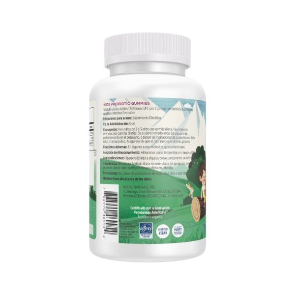 KIDS NORDIC FLORA PROBIOTIC GUMMIES x 60 UND - NORDIC NATURALS - Imagen 3