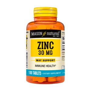 ZINC 30 MG x 100 TABLETS - MASON NATURAL