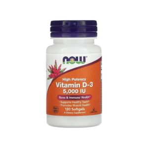 VITAMIN D-3 5,000 IU X 120 MCG, 240 SOFT - NOW