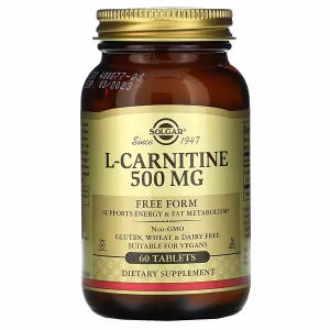 L-CARNITINE 500 MG X 60 TABLETS - SOLGAR