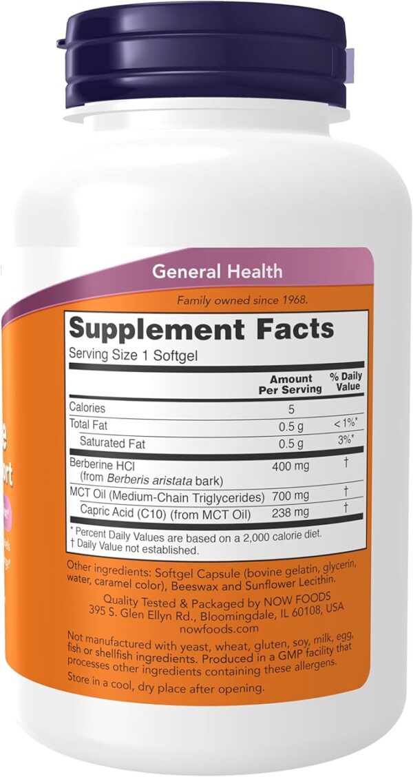 BERBERINE GLUCOSE SUPPORT 90 SOFT - NOW - Imagen 2
