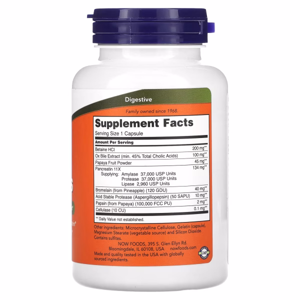 SUPER ENZYMES 90 CAPS - NOW - Imagen 2