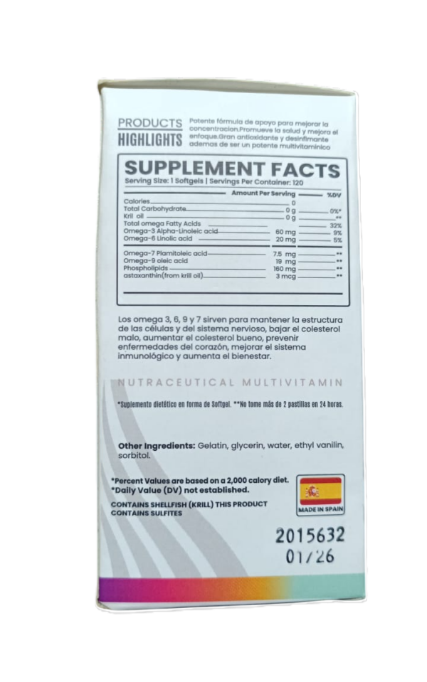 MULTI OMEGA FISH OIL X 120 SOFT - ORAGEL - Imagen 2