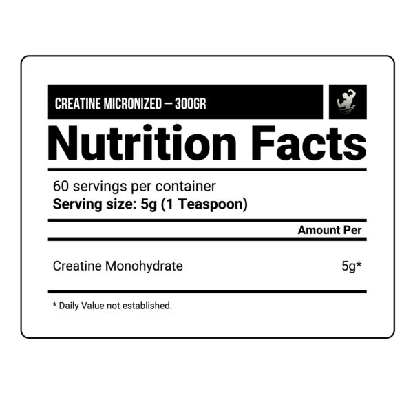 MICRONIZED CREATINE POWDER 300 GR EN POLVO - ON - Imagen 3