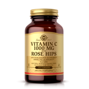 VITAMIN C 1000 MG WITH ROSE HIPS X 100 TABLETS - SOLGAR