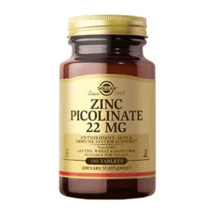 ZINC PICOLINATE 22 MG X 100 TABLETS - SOLGAR