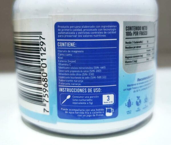 CLORURO DE MAGNESIO MAXX 120 G (POLVO)- NATURAL MAXX - Imagen 2
