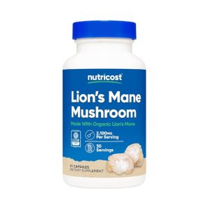 LION'S MANE MUSHROOM ORGANIC 2,100 MG X 90 CAPS - NUTRICOST