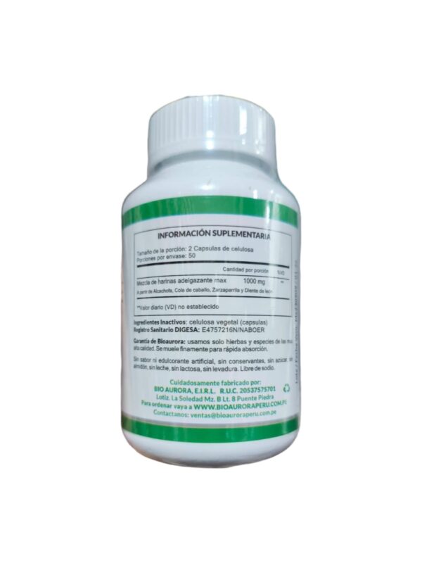 ADELGAZANTE MAX 500 MG X 100 CAPS - BIO AURORA - Imagen 2
