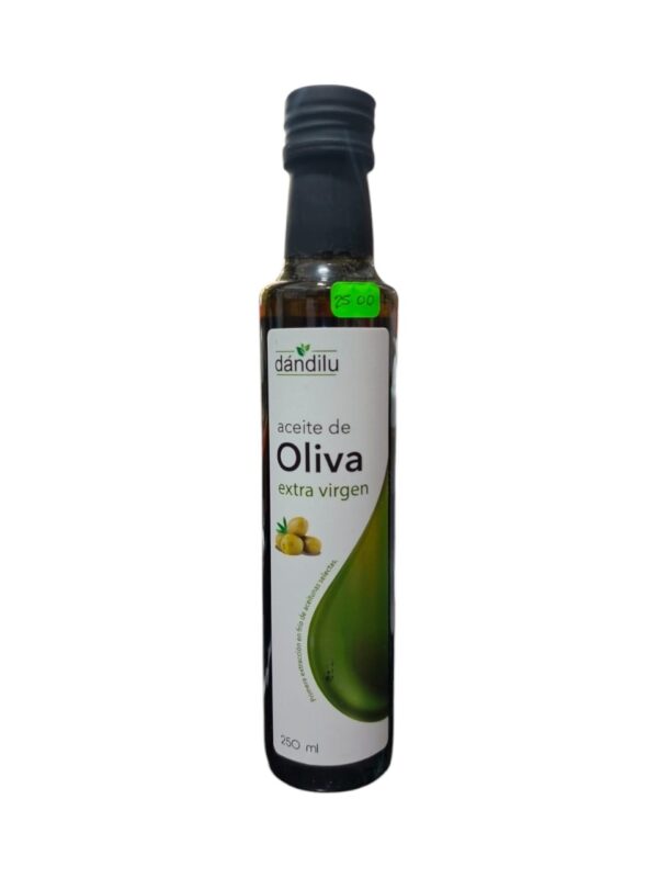 ACEITE DE OLIVA EXTRA VIRGEN (VIDREO 250 ML) - DANDILU