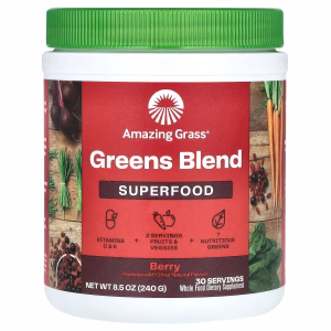 GREENS BLEND SUPERFOOD BERRY (POLVO 240 G) - AMAZING GRASS