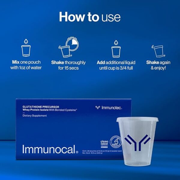 IMMUNOCAL CAJA DE 30 SOBRES (300G) - IMMUNOTEC - Imagen 2