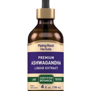 PREMIUM ASHWAGANDHA LIQUID EXTRACT 118 ML - PIPPING ROCK