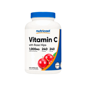 VITAMIN C WITH ROSE HIPS 1,000 MG X 240 CAPS - NUTRICOST