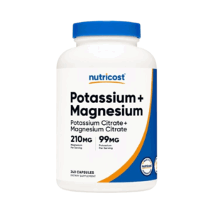 POTASSIUM CITRATE(99MG), MAGNESIUM(210 MG) X 240 CAPS - NUTRICOST