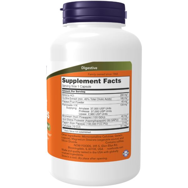 SUPER ENZYMES (Supports Healthy Digestion)180 CAPS - NOW - Imagen 2