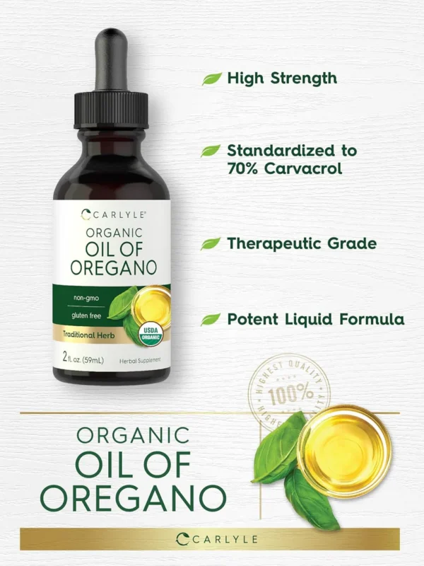 ORGANIC OIL OF OREGANO (GOTERO 59 ML) - CARLYLE - Imagen 2