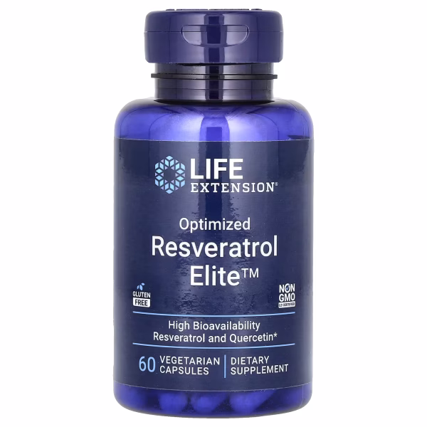 OPTIMIZED RESVERATROL ELITE 222 MG X 60 CAPS- LIFE EXTENSION - Imagen 3