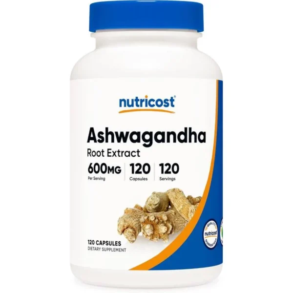 ASHWAGANDHA ROOT EXTRACT 600 MG X 120 CAPS - NUTRICOST