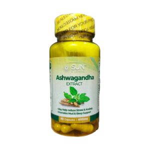ASHWAGANDHA EXTRACT 600 MG X 60 CAPS - SUN VITAMINS