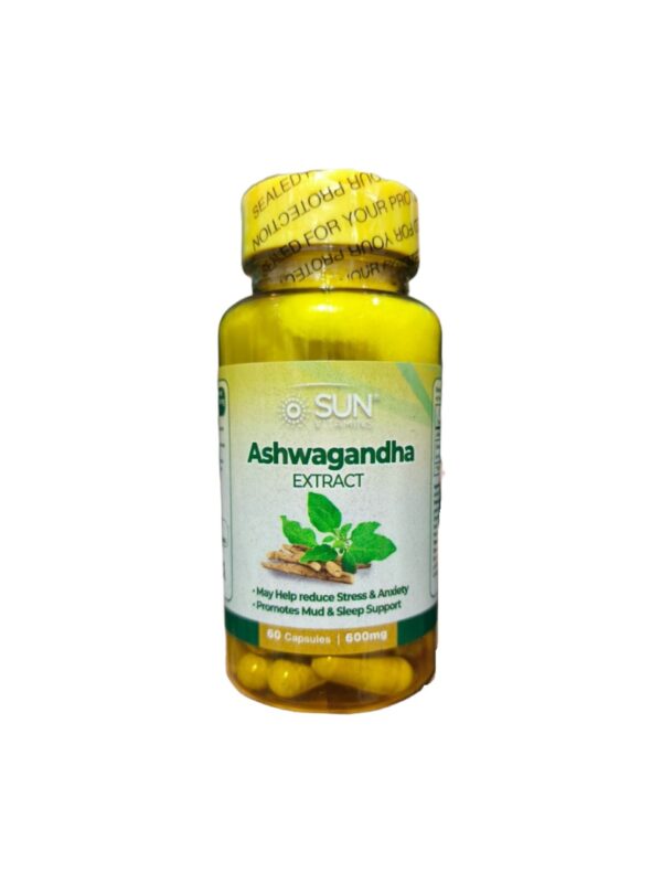 ASHWAGANDHA EXTRACT 600 MG X 60 CAPS - SUN VITAMINS