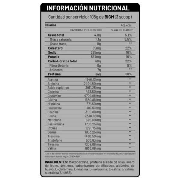 BIGM (POTE DE 2KG) - UN - Imagen 2
