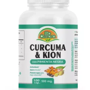 CURCUMA & KION CON PIMIENTA NEGRA 500 MG X 100 CAPS - BIOAURORA
