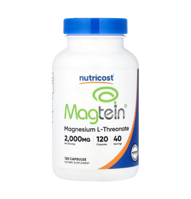 MAGTEIN MAGNESIUM L-THREONATE 2,000 MG x 120 CAPS - NUTRICOST