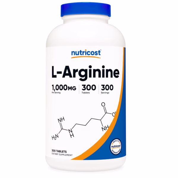 L-ARGININE 1,000 MG X 300 CAPS - NUTRICOST