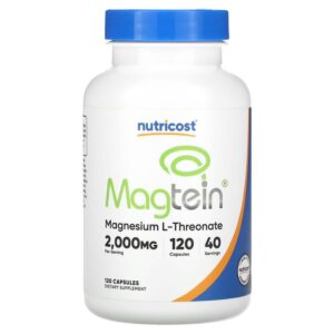 MAGTEIN MAGNESIUM L-THREONATE 2,000 MG X 120 CAPS - NUTRICOST