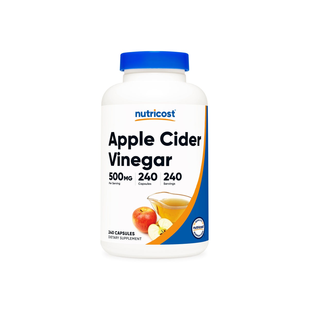 APPLE CIDER VINEGAR 500 MG x 280 CAPS - NUTRICOST - Imagen 3