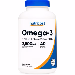 OMEGA-3 1,200MG EPA(EE)/850MG DHA(EE) 2,500MG X 120 SOFT - NUTRICOST