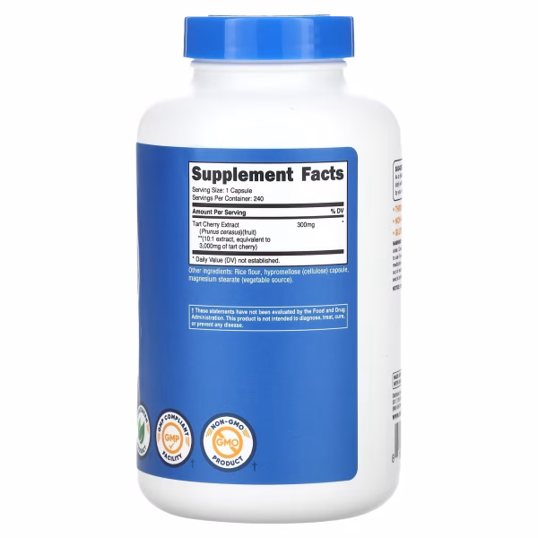 TART CHERRY 3,000 MG X 240 CAPS - NUTRICOST - Imagen 2