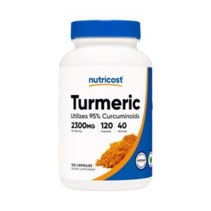 TURMERIC UTILIZES 95% CURCUMINOIDS 2300 MG X 120 CAPS - NUTRICOST