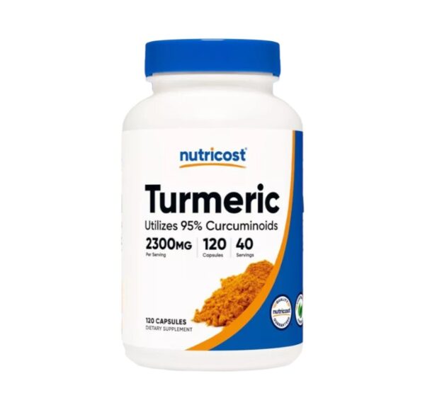 TURMERIC UTILIZES 95% CURCUMINOIDS 2300 MG X 120 CAPS - NUTRICOST